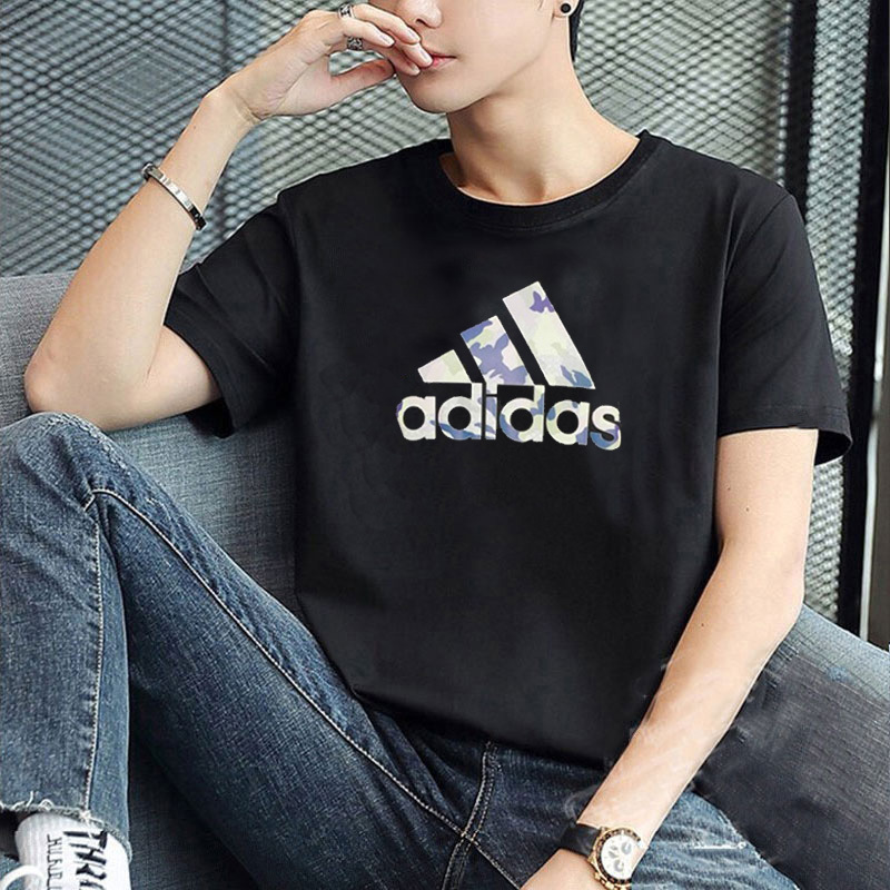 Adidas阿迪达斯运动短袖男装健身训练跑步宽松半袖T恤上衣HE7418