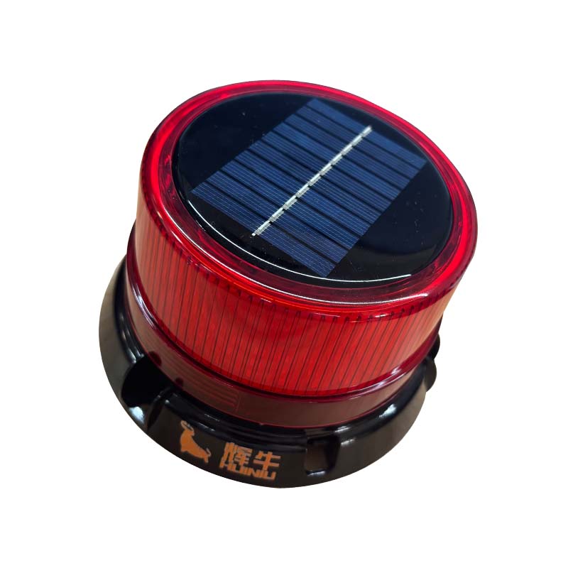 辉牛 太阳能警示灯 HN-红色 个高清大图
