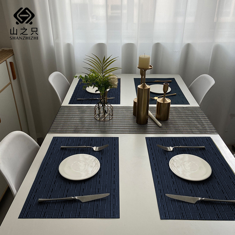 山之只 竹纹隔热防滑餐垫 45*30cm 张高清大图