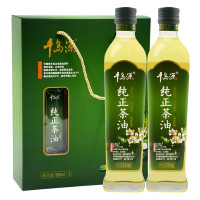 千岛源山茶油 纯正茶油500ml*2 茶籽油冷榨
