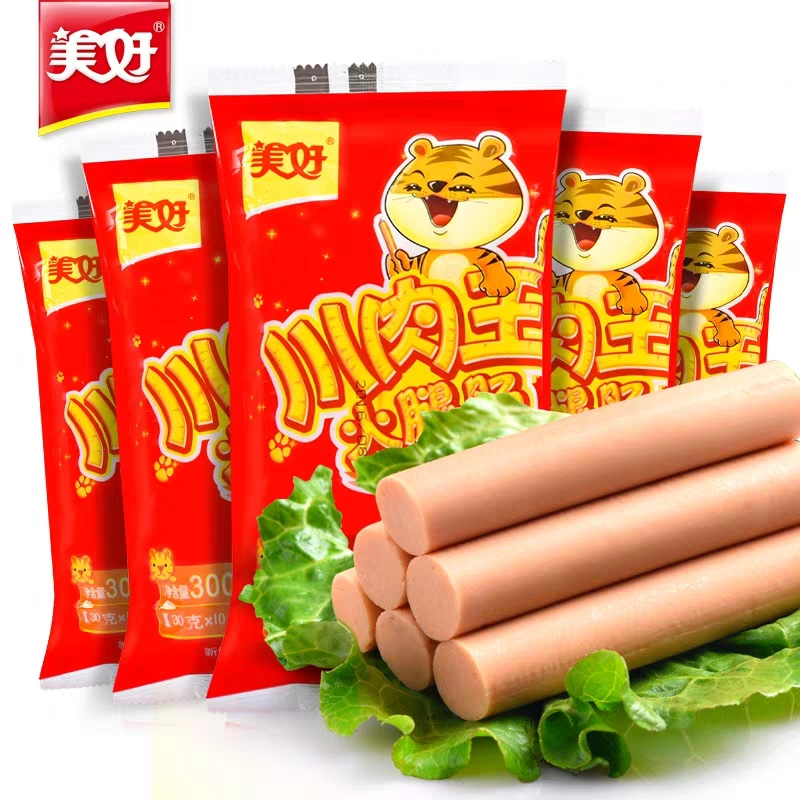 [苏宁易购超市]美好 火腿肠 川肉王火腿肠 50g*10支 袋装