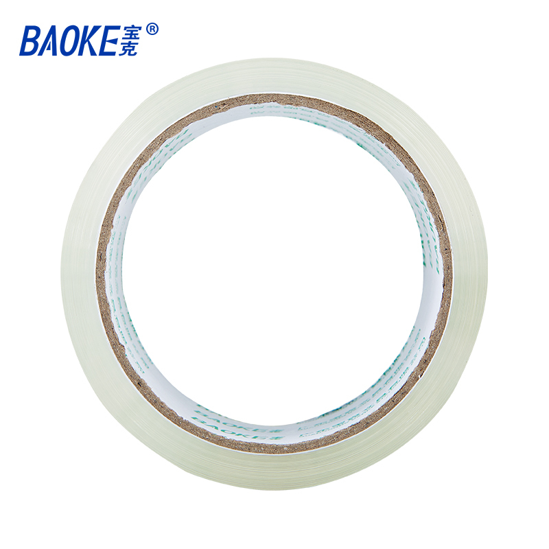宝克(BAOKE)JM04550 封箱透明胶带 高粘易撕仓库快递打包胶带 4.5cm*50Y 6卷/筒 1筒