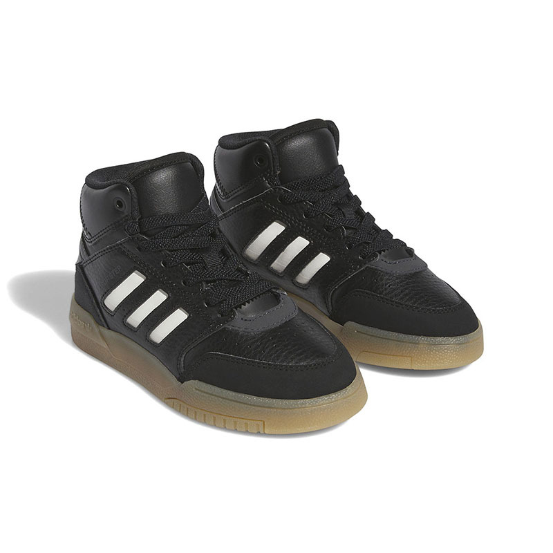 Adidas 阿迪达斯童鞋高帮板鞋男女小童篮球风休闲运动鞋 IG1479