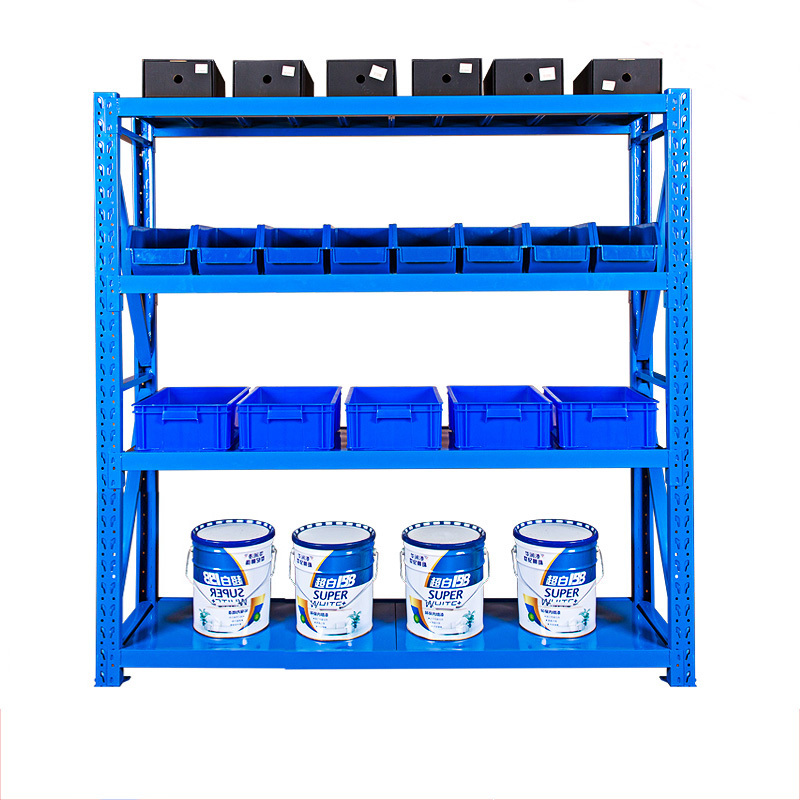 洛伊丽 仓储自由组合多功能家用轻型置物架多层铁架子仓库储物展示架重型货架仓储仓库货架展示架金属架子库房组合货架货物架