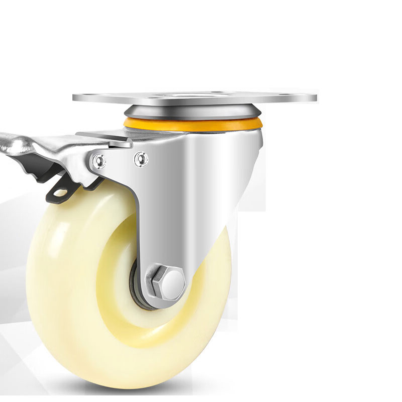 鑫睿辉 尼龙刹车轮 4寸 个高清大图