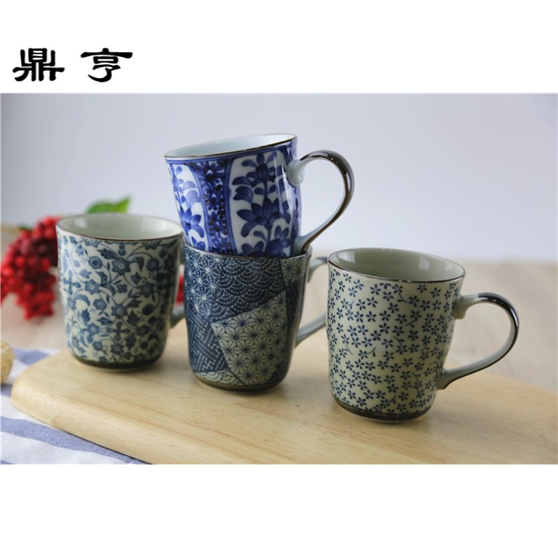 鼎亨日本进口陶瓷杯 马克杯水杯茶杯随手杯 白领办公室水杯牛奶杯