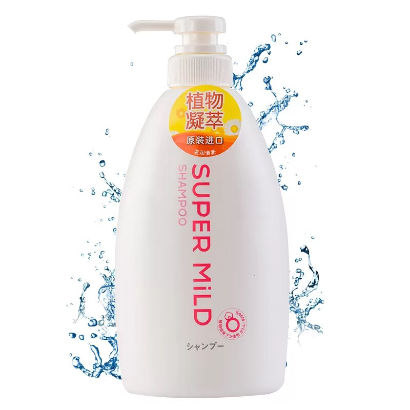 日本原装惠润(SUPER MILD)鲜花芳香柔净洗发水 600ML 无硅油