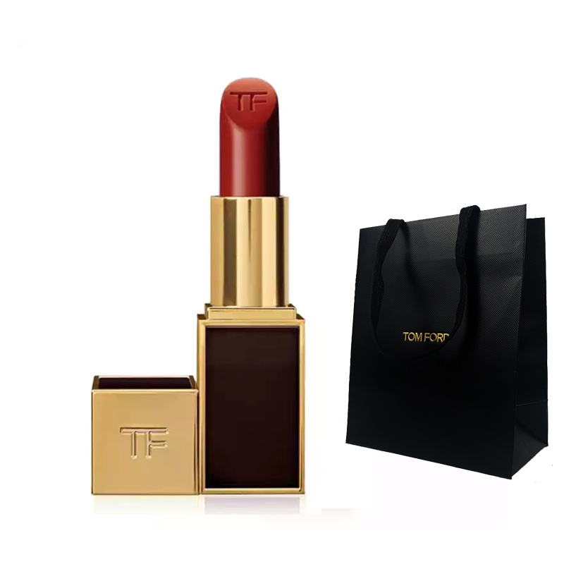 汤姆福特(TOM FORD)烈焰幻魅唇膏3g 16#SCARLET ROUGE 斯嘉丽红 TF黑管口红显色