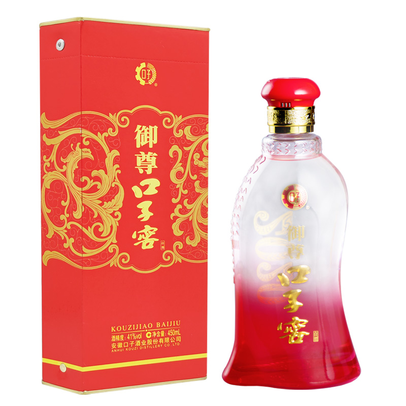 [酒厂直营]口子窖御尊41度450ml*1瓶 兼香型白酒整箱口子酒