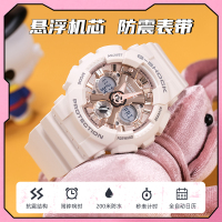 Casio旗舰店 卡西欧手表女G-SHOCK网红潮流星空独角兽防水运动学生电子女士石英表 非机械女表 GMA-S120