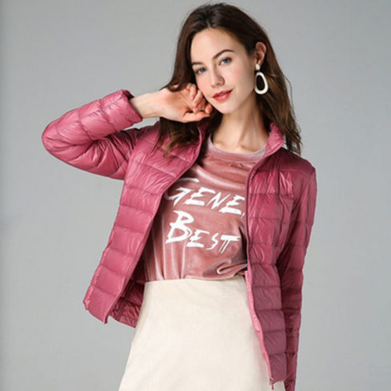 冬新款轻薄棉服女短款大码修身立领连帽外套反季清仓