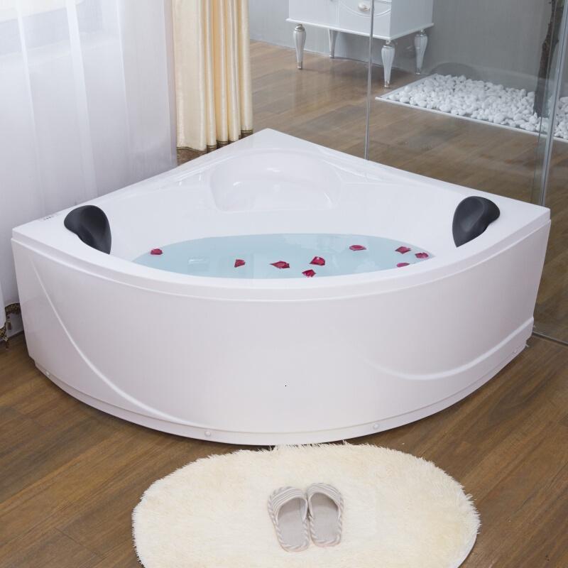 转角三角扇形双人情侣浴缸独立式恒温加热按摩浴缸亚克力浴盆波迷娜