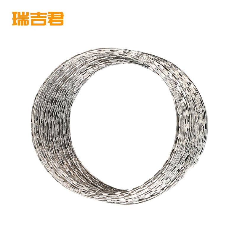 瑞吉君 刺丝滚笼 刀刺网 45cm圈径10m长加密 卷高清大图