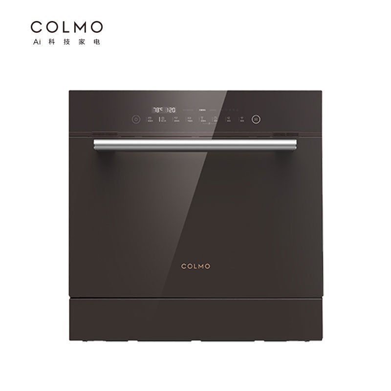 COLMO AI高端科技 洗碗机家用8套离子除菌 热风烘干72小时鲜存 智能APP互联 嵌入式消毒碗柜CDB108-E6