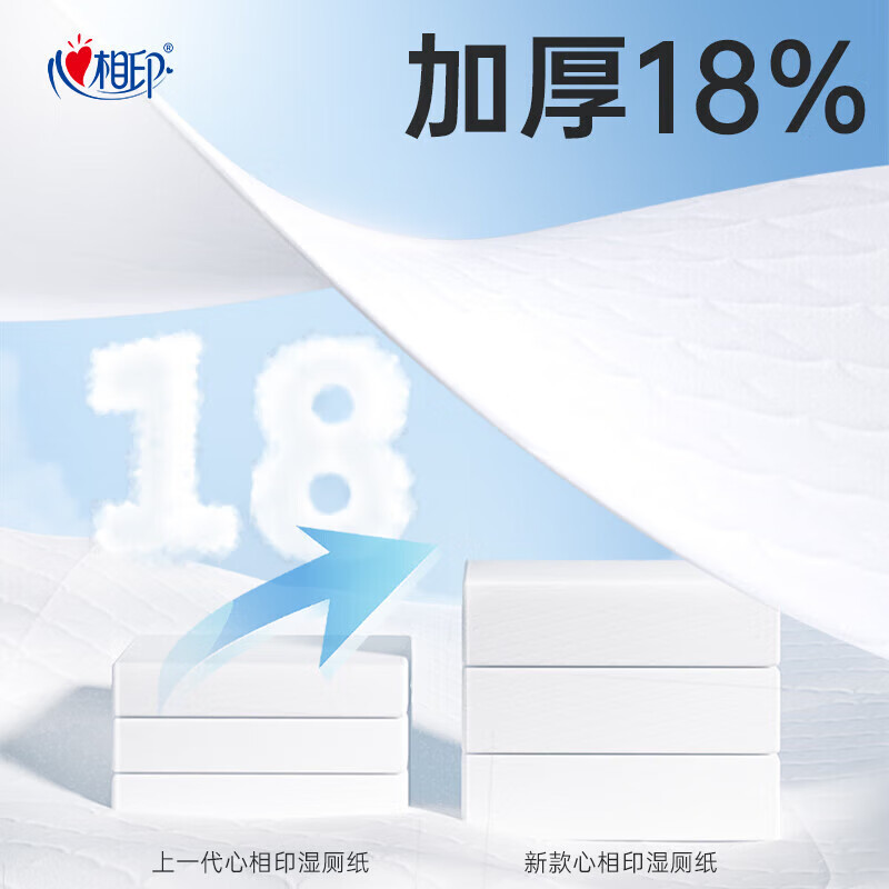 心相印 湿厕纸系列湿巾5XCY040(包装)5包套装高清大图