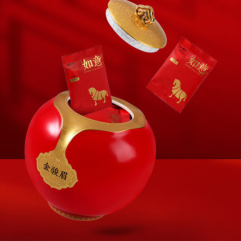 八马茶业红茶礼盒200g滋味甜醇如意系列红茶金骏眉D0248高清大图