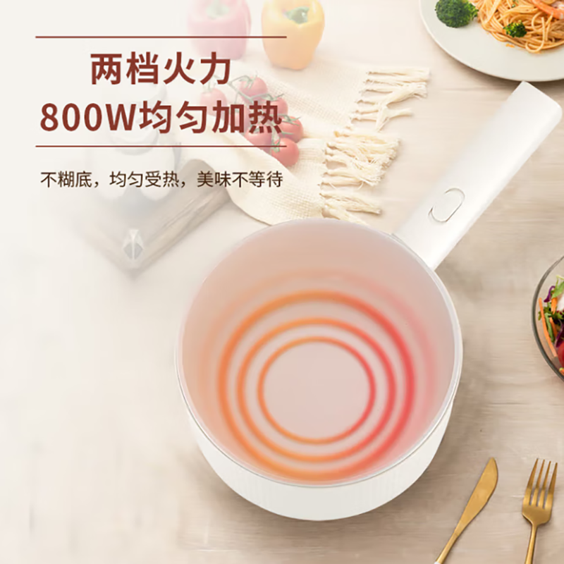 艾贝丽 多功能电煮锅2L(带蒸笼)ABL-DZ21 白色高清大图