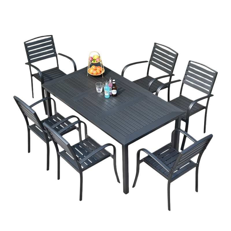 荺炬户外桌椅1桌4椅套高清大图