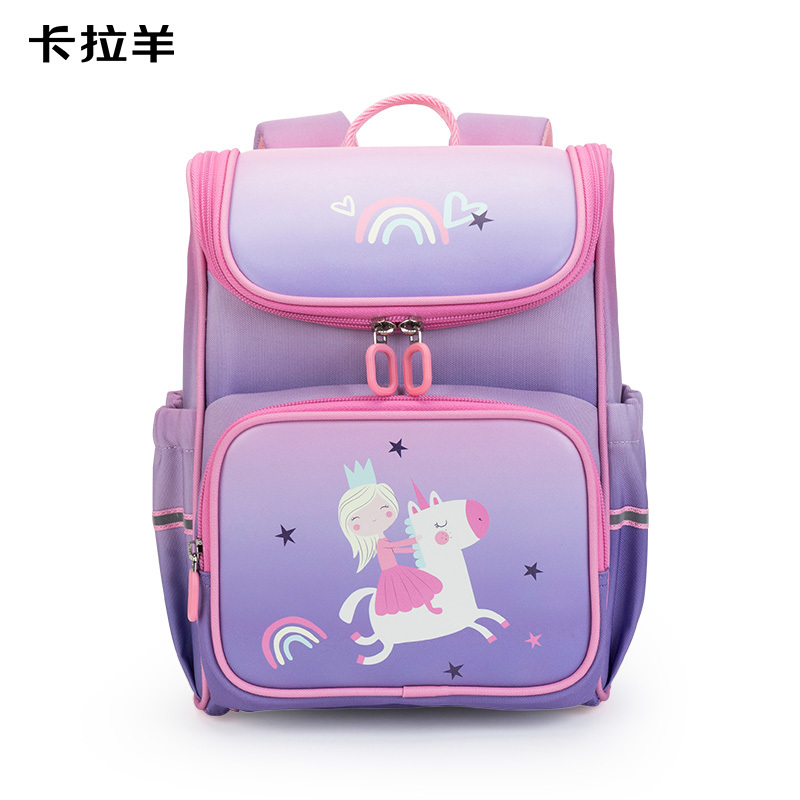 卡拉羊幼儿园书包男宝宝小童包减负护脊双肩女3-6岁新款儿童书包