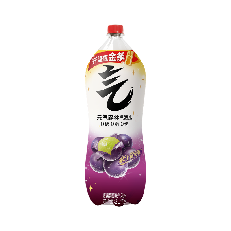 元气森林气泡水2L超大瓶0糖0脂0卡白桃味维C橙味含气无糖饮料高清大图