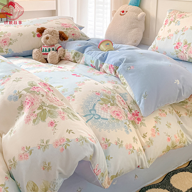 织娘故事 四件套 A类纯棉 1.5/1.8米床/套高清大图
