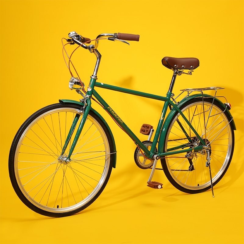 凤凰phoenix牌自行车男式通勤车轻便单车上班代步26寸大学生女款大人