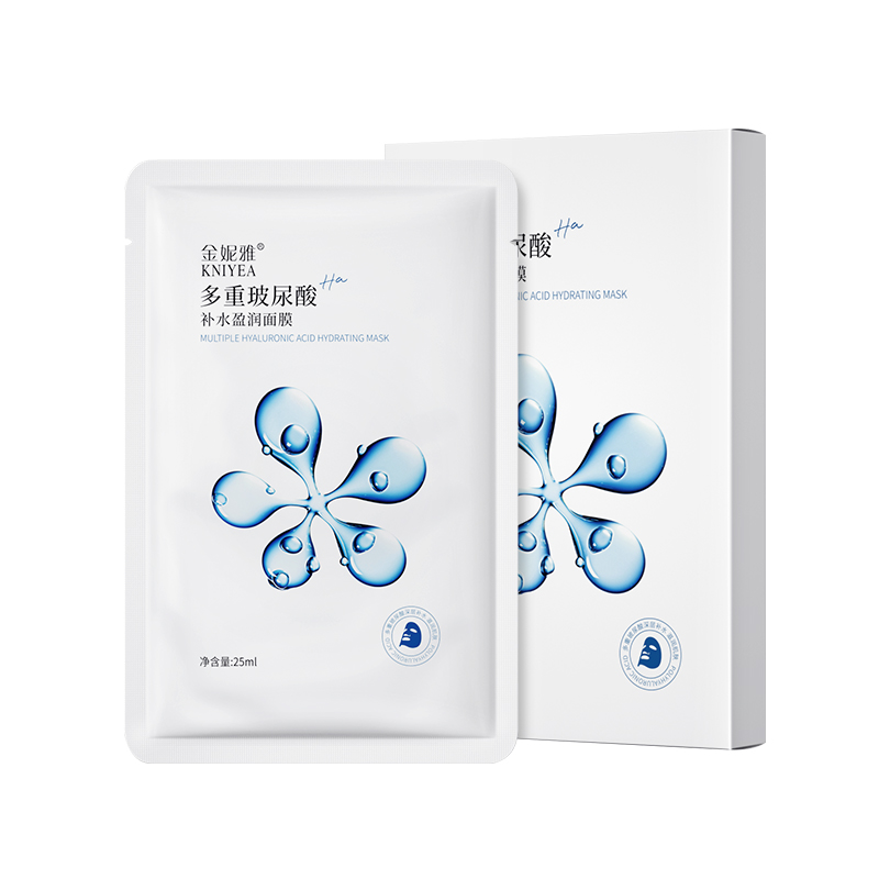 金妮雅玻尿酸面膜紧致补水保湿肌肤提亮改善毛孔轻薄粗高清大图