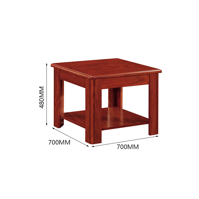 中豫鑫泽 ZYXZ4052337方茶几实木贴皮茶几沙发配套茶几 0.7米高清大图