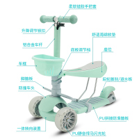 ZeusHera优赫滑板车儿童可坐可骑滑三合一单脚滑3-6岁宝宝滑滑车溜溜车