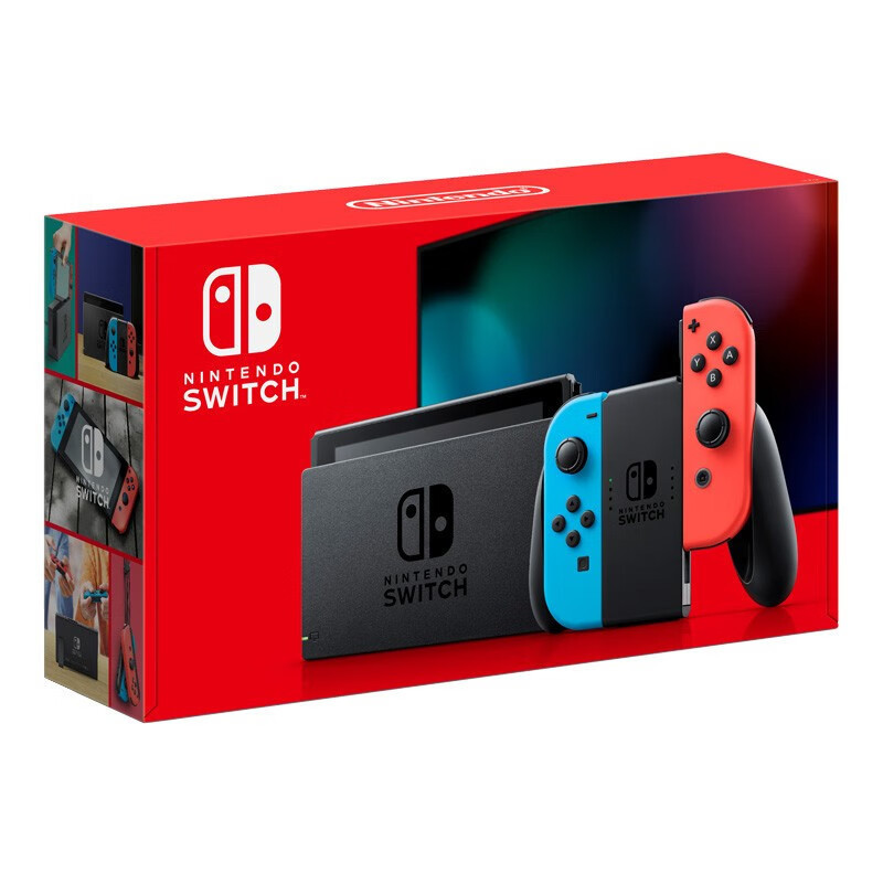Nintendo任天堂switch游戏机ns港版续航增强版Switch红蓝主机[32G内存]