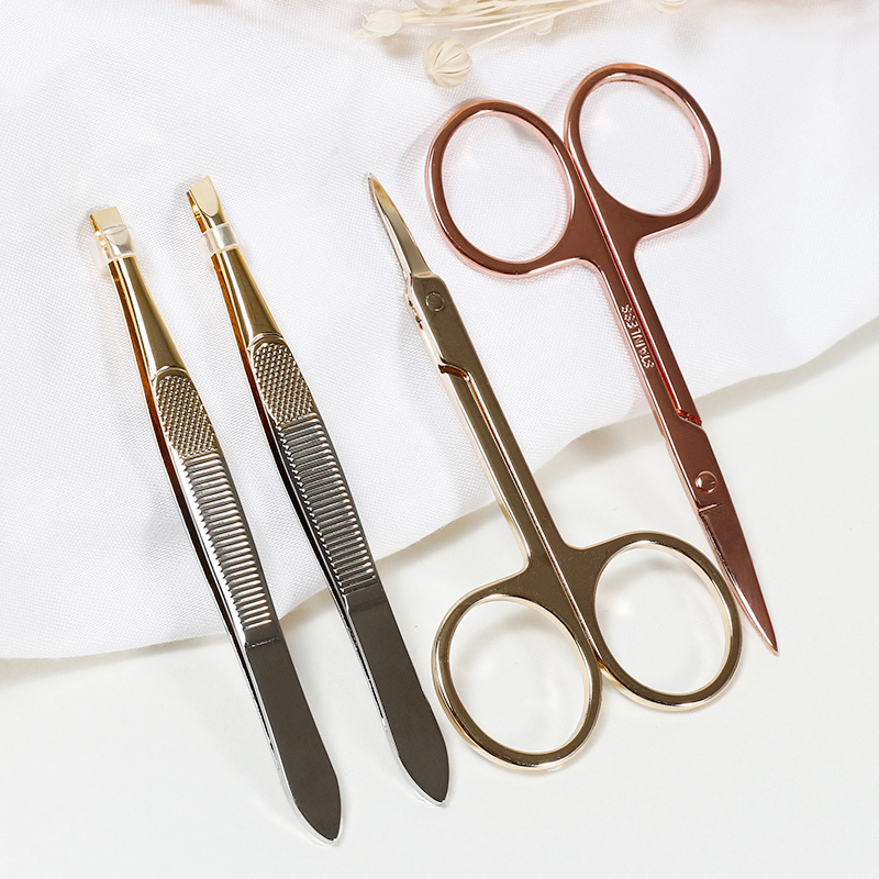 眉夹眉剪小镊子拔毛眉毛修剪器夹子神器钳工具修眉刀片