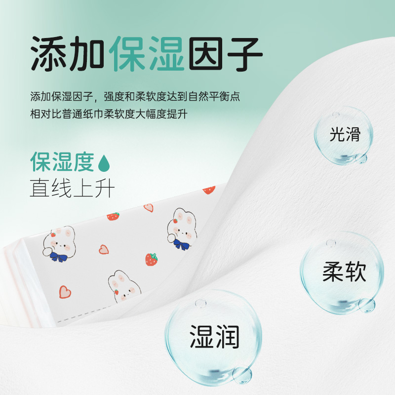 蓝漂萌宠系列保湿纸11包120张3层40抽乳霜纸高清大图