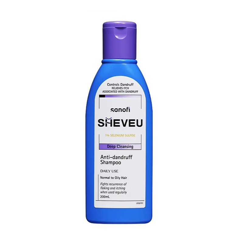 SELSUN 洗发水 200ml 1瓶 控油清洁紫瓶 适合中性油性发质 无硅油去屑止痒头皮之藓溢脂性皮之炎 澳洲进口