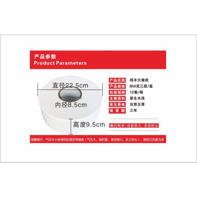 得丰大卷纸 1箱12盘1盘650克 /箱