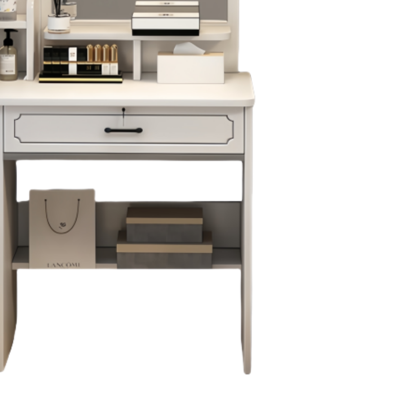 鑫龙都梳妆台双抽+花瓣椅套高清大图