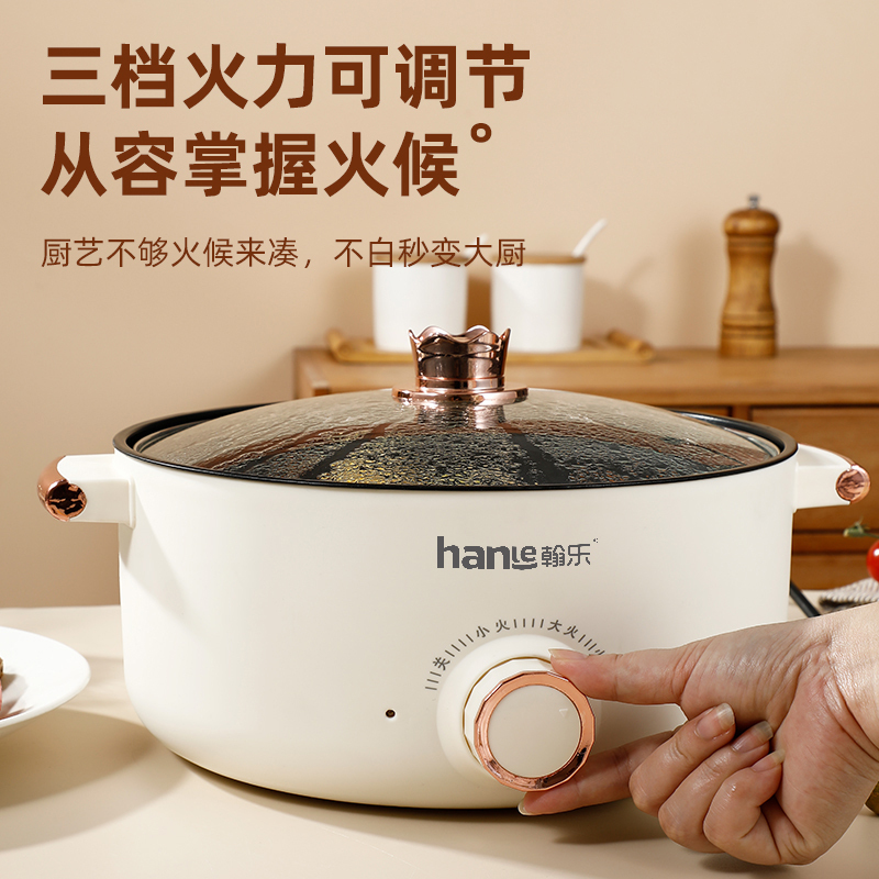 翰乐多功能电煮锅ES-131A 32cm!高清大图