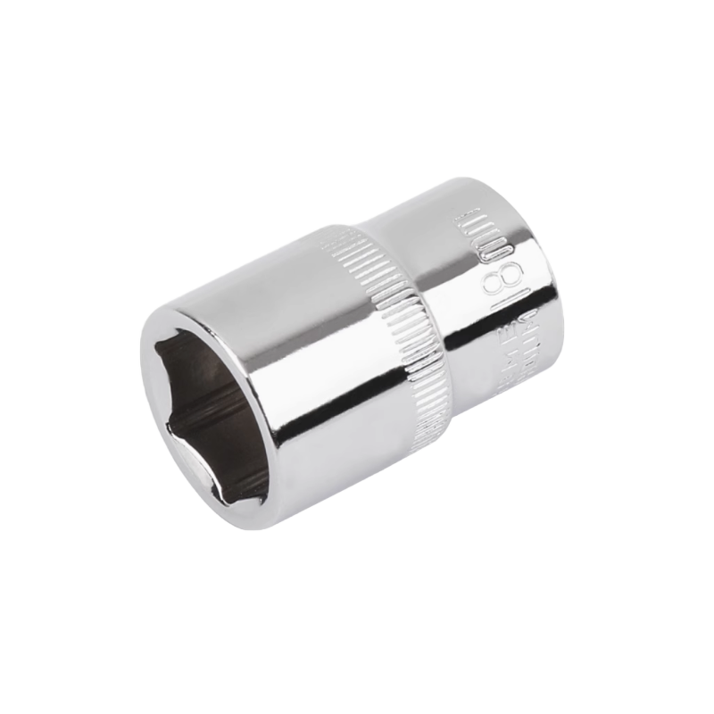 立伟铁牛1/2六角短套筒18mm/个高清大图