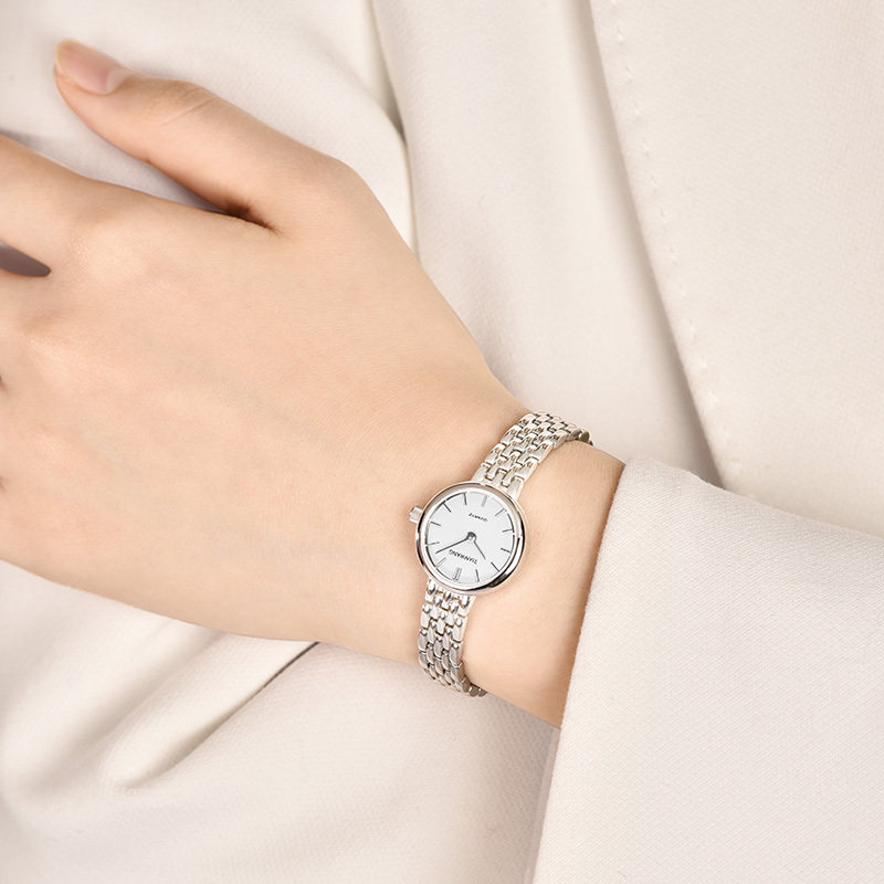 天王女士手表新品精致195mm小表盘钢带石英女表送女友礼物推荐31274
