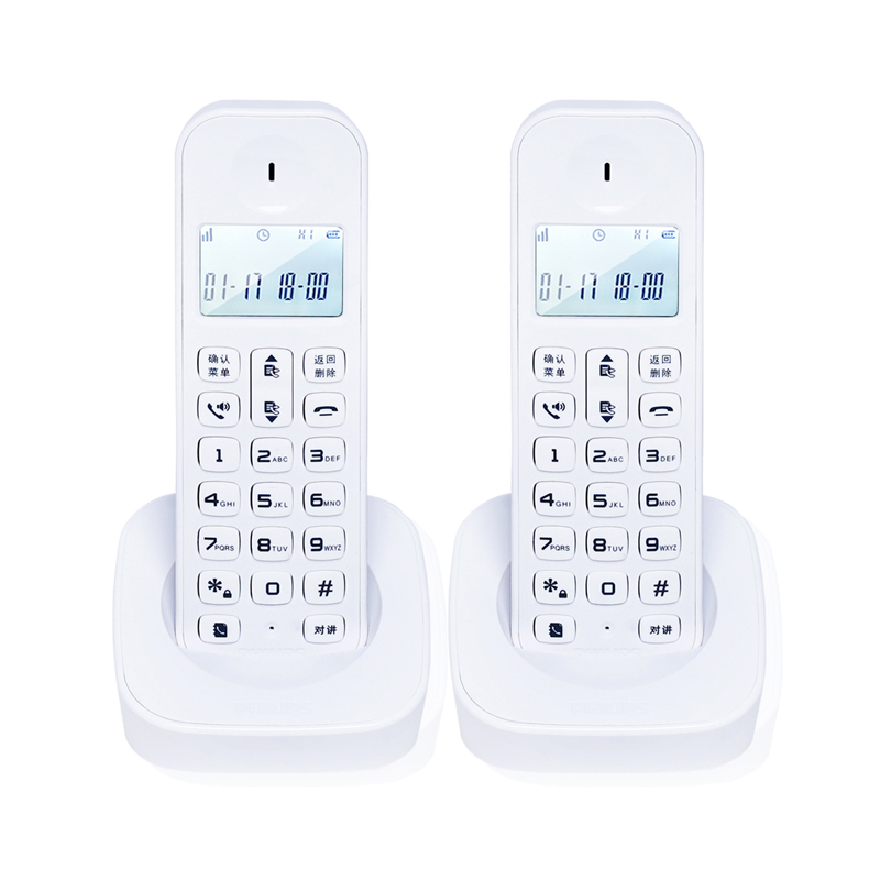 飞利浦(Philips) DCTG160DUO 数字无绳电话机双子机/商务办公/普通家用/来电显示电话机(白色)高清大图