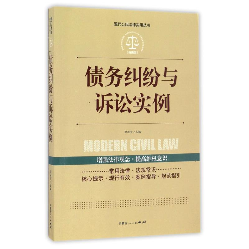 【M】债务纠纷与诉讼实例 徐运全 著作 -9787204142149