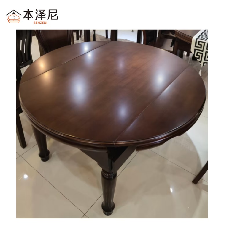 本泽尼 餐桌 HTYH-NCZ135 1350*1350*760mm 张高清大图