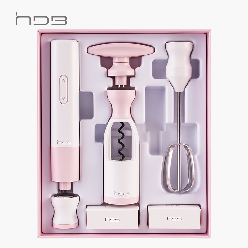 HDB厨房电动打蛋器套装家庭充电式工具红酒开瓶器锂电螺丝刀多功能居家电批组合家用小魔盒