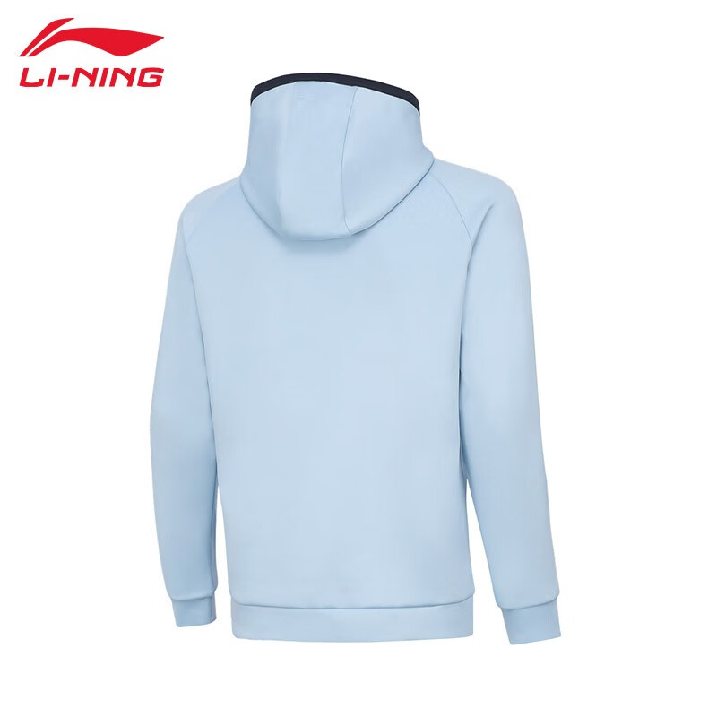 李宁(LI-NING) 卫衣男子健身系列2023新款开衫连帽外套套装AWDT993 净空蓝 XXXL 码高清大图