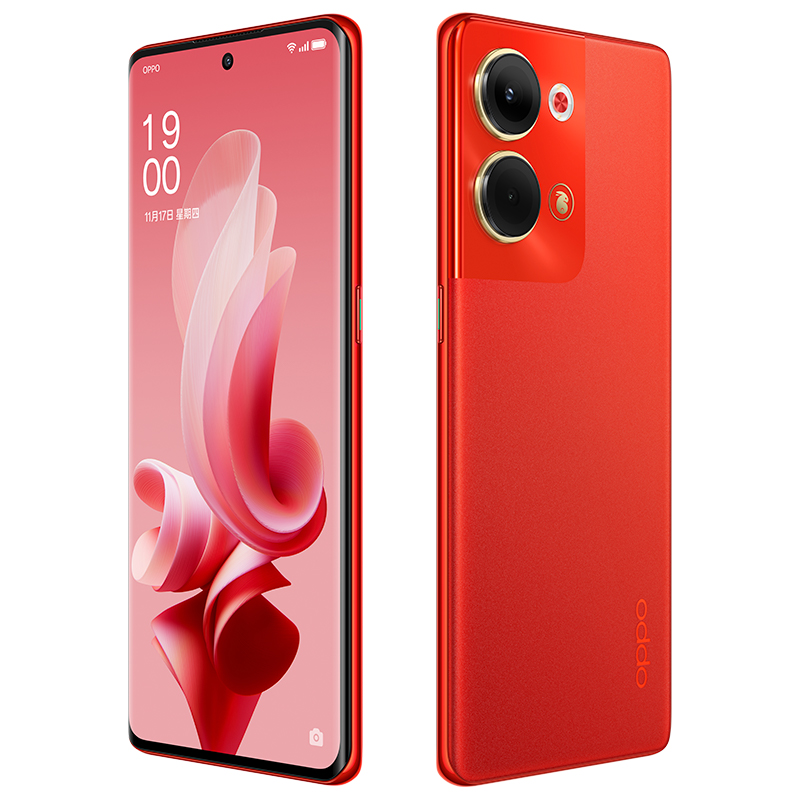 OPPO Reno9 12GB+256GB 万事红 6400万水光人像镜头 长寿版超级闪充 120Hz OLED超清曲面屏 学生游戏拍照全网通5G手机高清大图