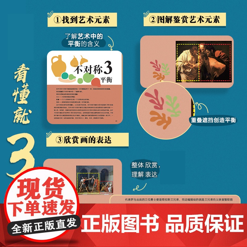 世界名画好在哪 艺术中的平衡 艺术科普书解析西方绘画艺术史画集艺术启蒙收藏科普读物绘画知识纸上美术馆高清大图