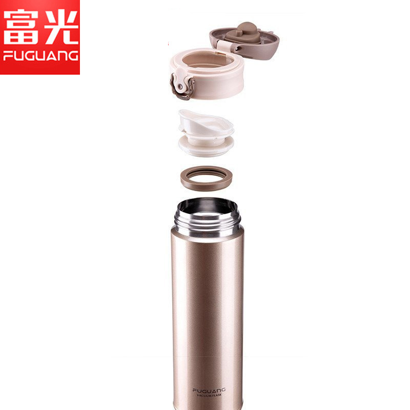 富光（FUGUANG）保温杯WFZ1011-480 480ml不锈钢保温杯 男士便携情侣真空杯 女士杯子水杯