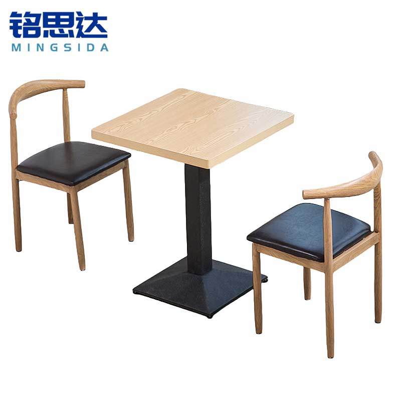 铭思达食堂餐桌60cm2椅套高清大图