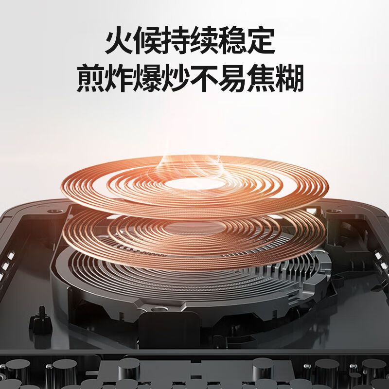 美的(Midea)电磁炉家用炒锅套装大功率省电火锅多功能炒菜一体猛火C22-WK2202(WK2202P1) ZH高清大图