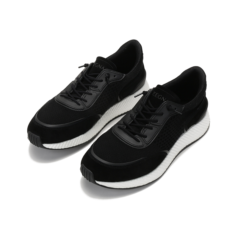 杰尼亚 z zegna 男士 织物配皮piuma休闲运动鞋212 lhcbo a5107x