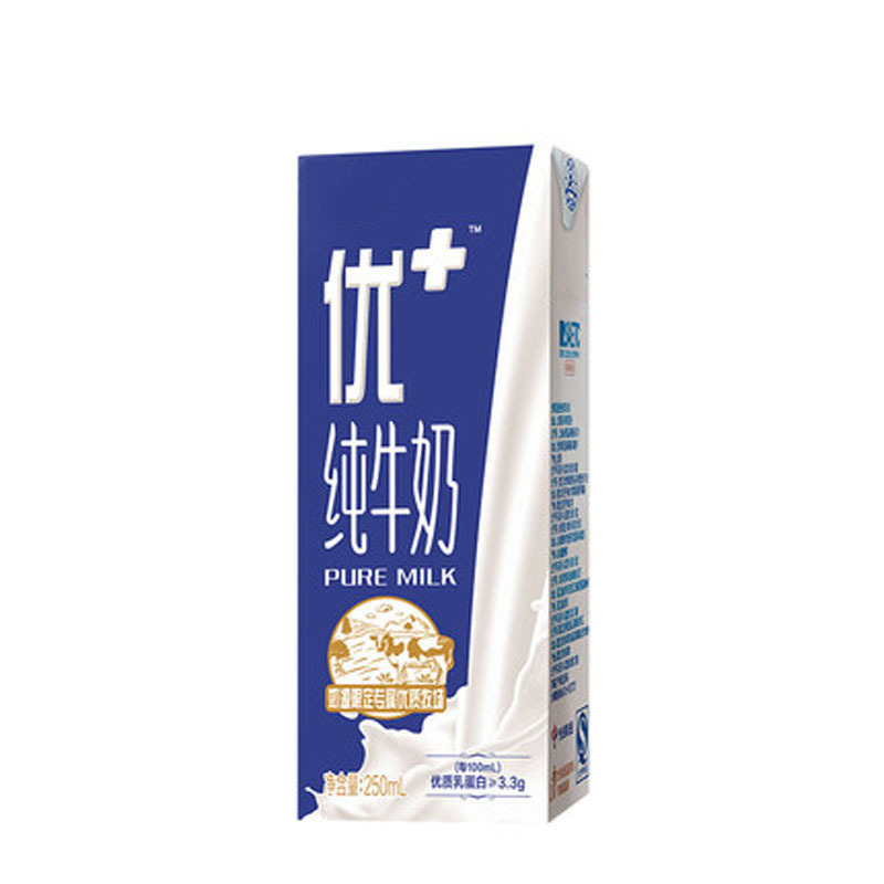 纯牛奶250ml*12礼盒装